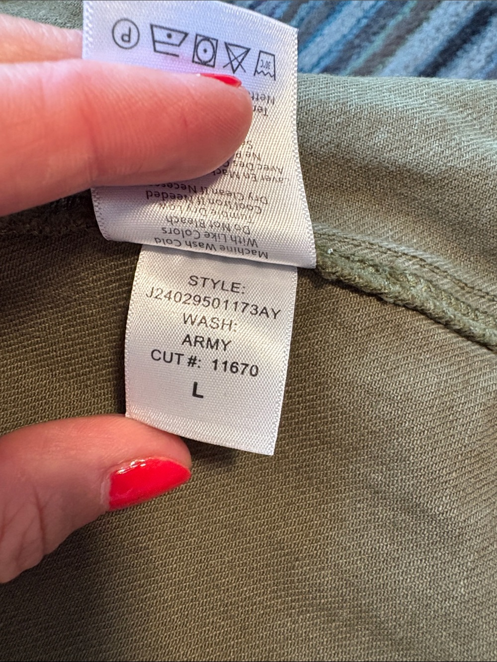 Veronica Beard Army Green Denim Jacket - Picture 8 of 8